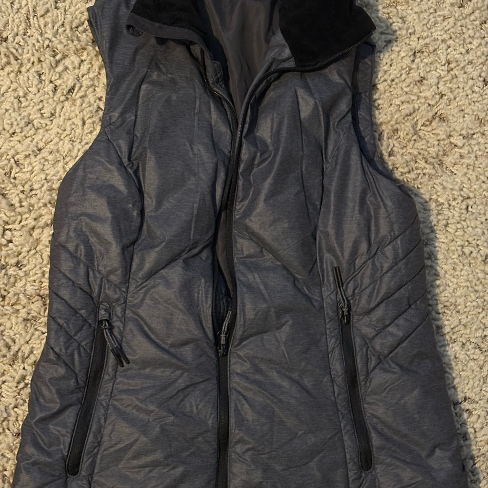 Women's Gray Quilted Vest